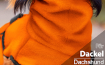 DRYUP cape DACKEL Hundebadmantel, clementine