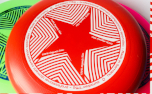 Frisbee Eurodisc Organic Star, rot