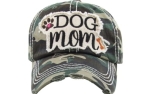 Dog Mom Washed Vintage Ballcap camouflage