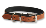 IQO Lederhalsband Prestige, cognac/schwarz