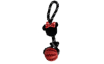 Minnie Maus Wurf- Hundespielzeug mit Hundeball, rot/schwarz