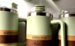 Trinkbecher XXL Edelstahl Löwenthal mintgruen, 1,2 Liter